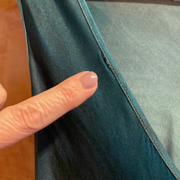 Biya long silk teal blue - Picture 5 of 5